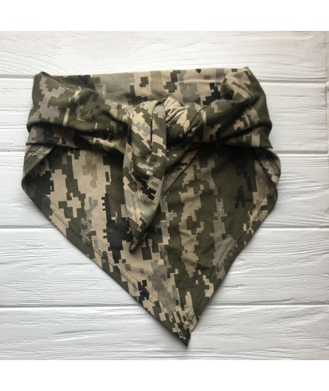 Children's camouflage bandana-scarf Pixel