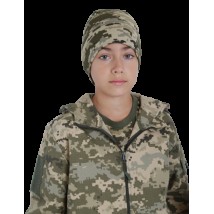 Knitted camouflage hat Pixel