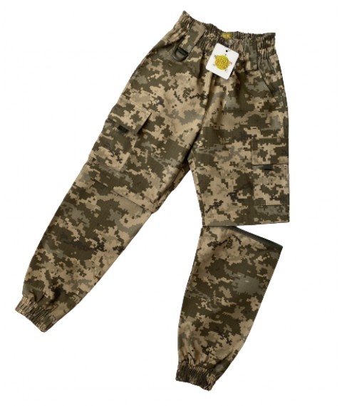 Shorts-Pants for children RANGER camouflage Pixel