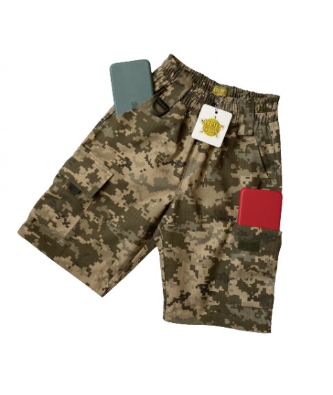 Shorts-Pants for children RANGER camouflage Pixel