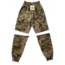 Shorts-Pants for children RANGER camouflage Pixel