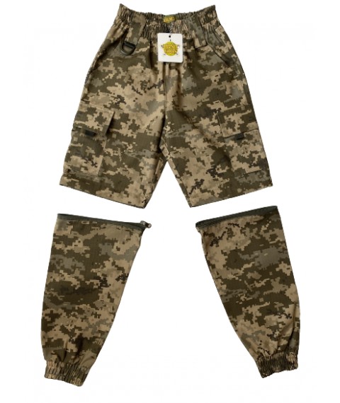 Shorts-Pants for children RANGER camouflage Pixel