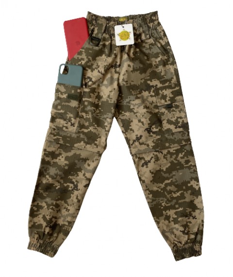 Shorts-Pants for children RANGER camouflage Pixel