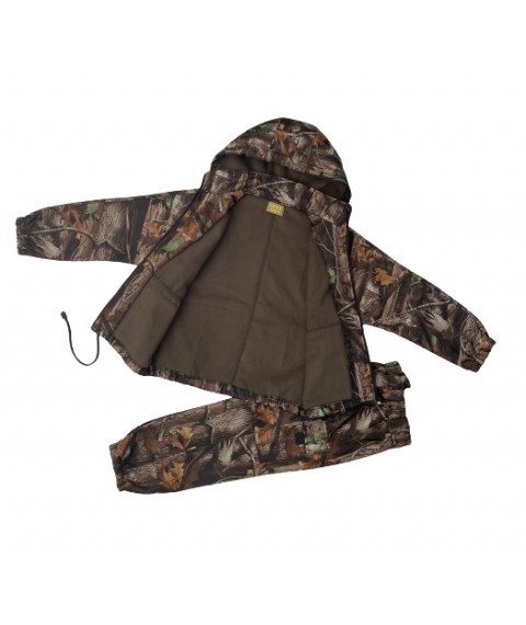 Children's suit ARMY KIDS PILOT warm with hood camouflage Oak height 128-134