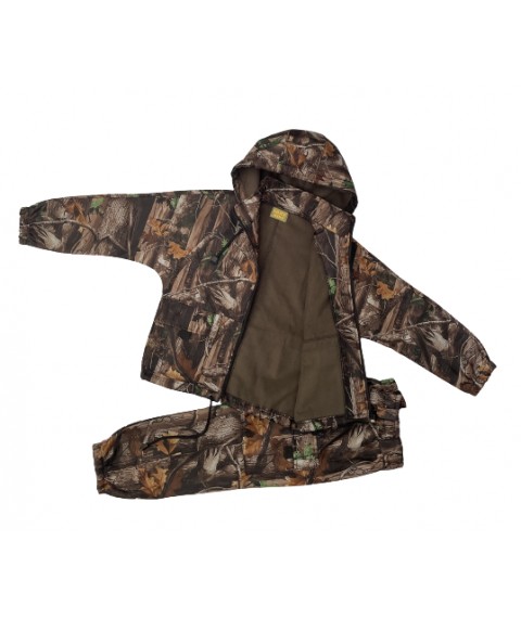 Children's suit ARMY KIDS PILOT warm with hood camouflage Oak height 128-134