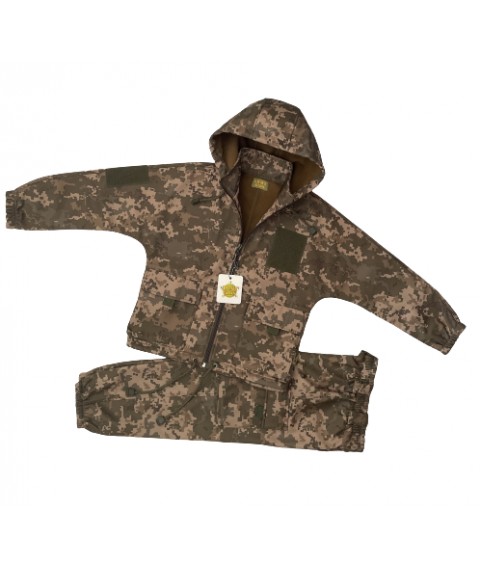 Teen suit ARMY KIDS PILOT warm camouflage pixel height 164-170 cm