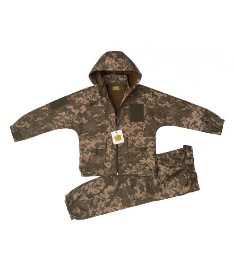 Teen suit ARMY KIDS PILOT warm camouflage pixel height 164-170 cm