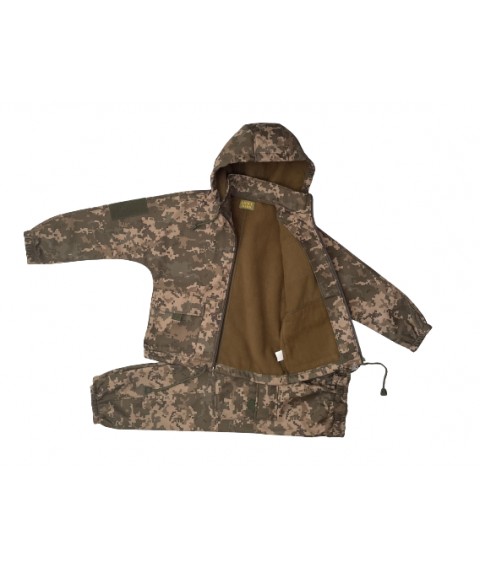 Teen suit ARMY KIDS PILOT warm camouflage pixel height 164-170 cm