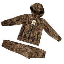 Children's suit ARMY KIDS Scout Soft-Shell warm camouflage Reed 140-146
