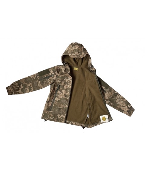 Костюм дитячий ARMY KIDS Скаут Soft-Shell теплий камуфляж Піксель