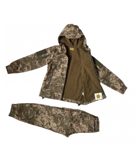 Children's suit ARMY KIDS Scout Soft-Shell warm camouflage Pixel 164-170 cm