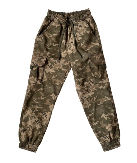 Children's suit ARMY KIDS Scout Soft-Shell warm camouflage Pixel 164-170 cm