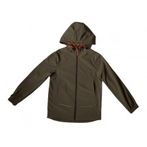 Children's soft-shell fleece jacket color Olive