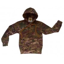 Children's fleece hoodie ARMY KIDS camouflage Multicam 140-146