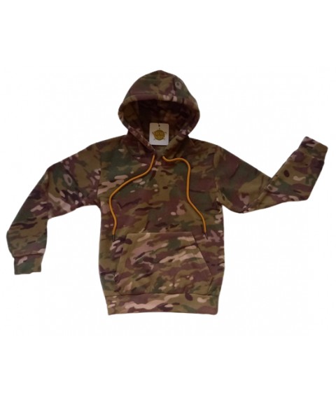 Children's fleece hoodie ARMY KIDS camouflage Multicam 128-134
