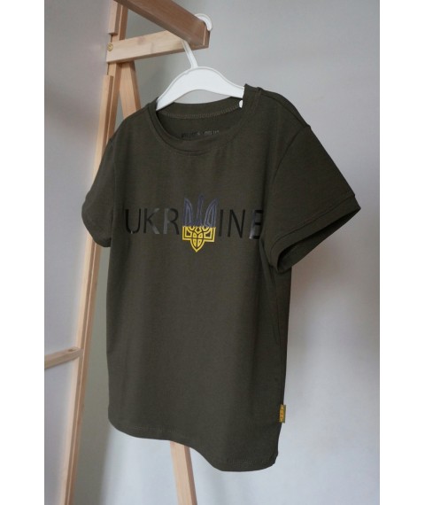 T-shirt UKRAINE children's color olive