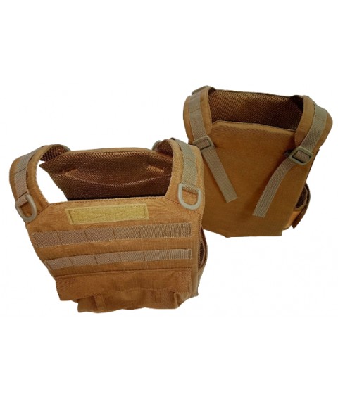 Game armor vest Army color Coyote with pockets