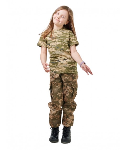 Children's T-shirt ARMY KIDS camouflage Pixel