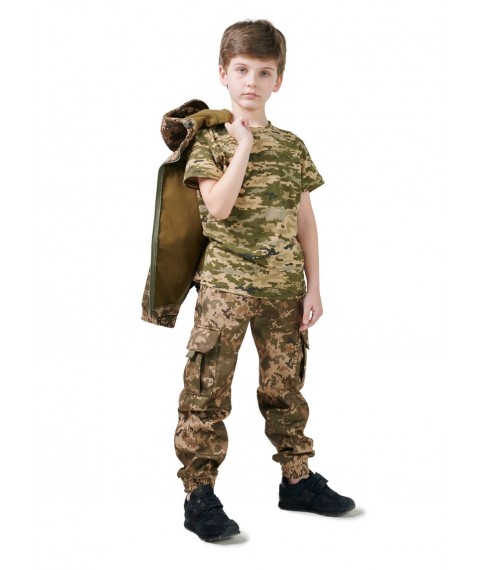 Children's T-shirt ARMY KIDS camouflage Pixel