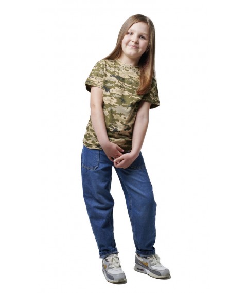 Children's T-shirt ARMY KIDS camouflage Pixel