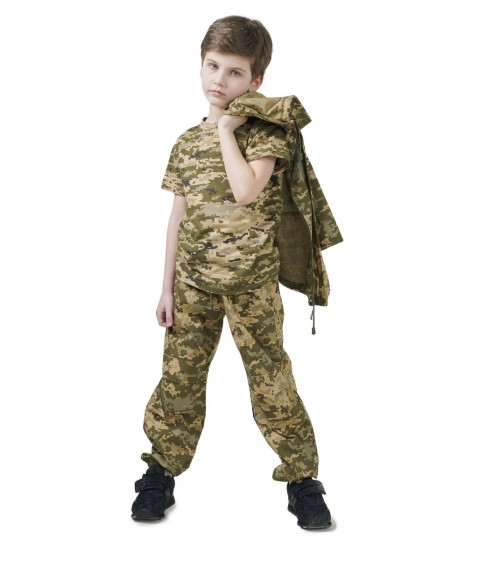 Children's T-shirt ARMY KIDS camouflage Pixel