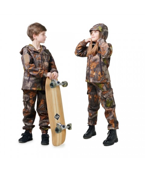 Children's suit ARMY KIDS Scout Soft-Shell warm camouflage Oak
