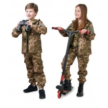 Children's suit ARMY KIDS Scout Soft-Shell warm camouflage Pixel 140-146