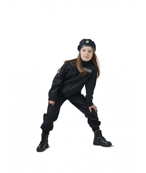 Children's costume ARMY KIDS Policeman for boys and girls, black