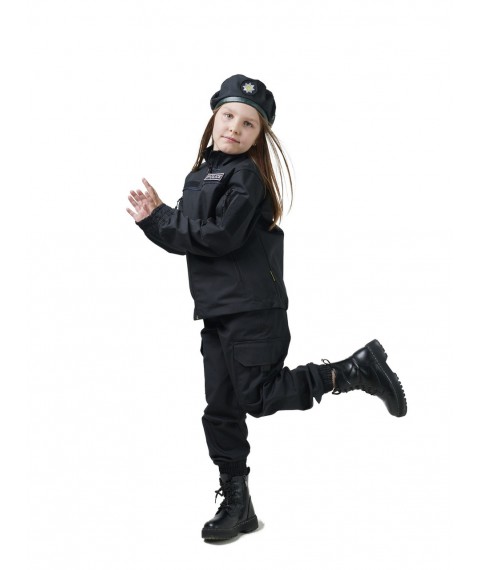 Children's costume ARMY KIDS Policeman for boys and girls, black