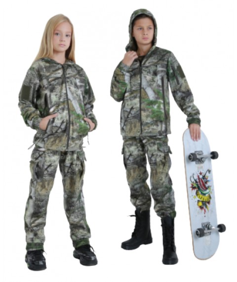 Warm teenage suit ARMY KIDS Scout StormWall PRO color Sequoia 164-170 cm