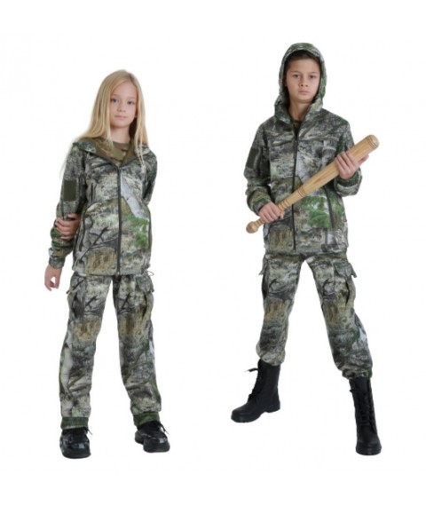 Children's camouflage suit ARMY KIDS warm Scout StormWall PRO color Sequoia height 140-146 cm 152-158