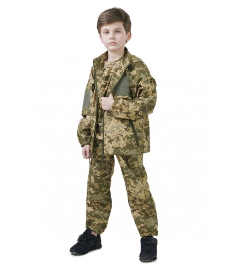 Костюм камуфляжный детский ARMY KIDS ПИЛОТ для мальчиков с капюшоном камуфляж пиксель