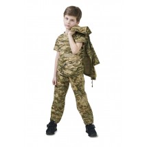 Children's camouflage suit ARMY KIDS PILOT for boys with camouflage pixel hood