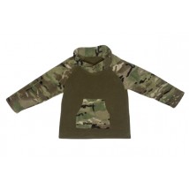 Children's fleece camouflage sweatshirt jacket 116-122 cm