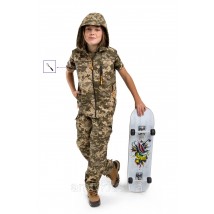 Children's vest ARMY KIDS Scout camouflage Pixel lined
