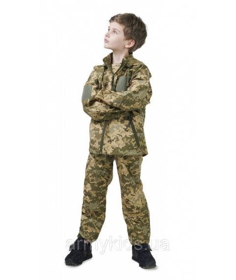 Костюм камуфляжный детский ARMY KIDS ПИЛОТ для мальчиков с капюшоном камуфляж пиксель 164-170 см