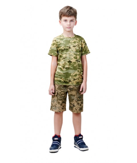 Костюм детский жилет шорты футболка ARMY KIDS Скаут камуфляж Пиксель