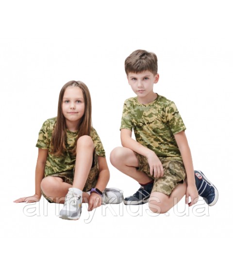 Костюм детский жилет шорты футболка ARMY KIDS Скаут камуфляж Пиксель