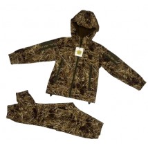 Костюм детский ARMY KIDS Скаут Soft-Shell теплый камуфляж Камыш 140-146