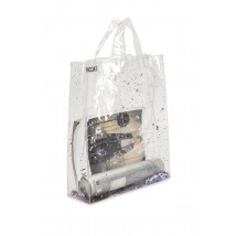 Shopper bag with glitter