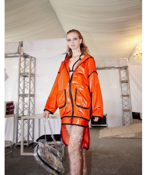Raincoat fabric Jacket (orange)