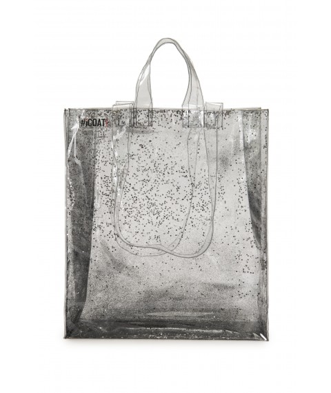 Gray shopper bag