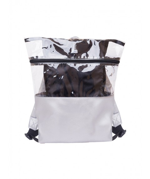 Backpack with transparent inserts