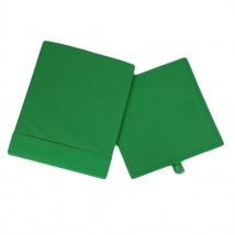 Скринька ( коробка ) для зберігання, 25*25*30 см (спанбонд), з відворотом (зелений)