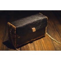 Wine cork and leather bag