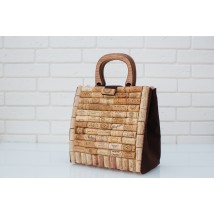 Handmade cork bag.