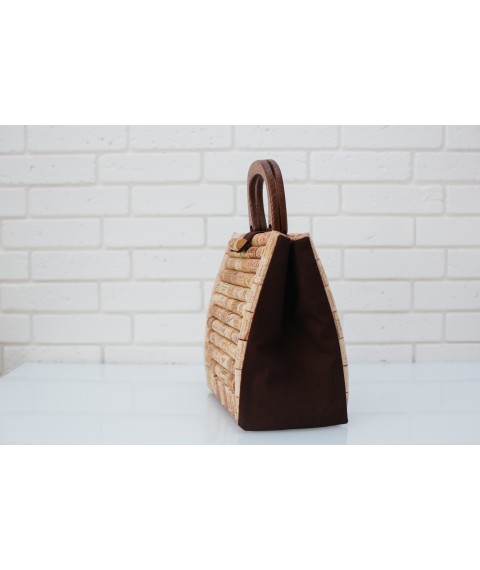 Handmade cork bag.