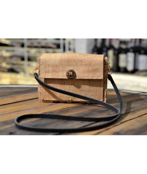 Champagne cork and cork leather bag.
