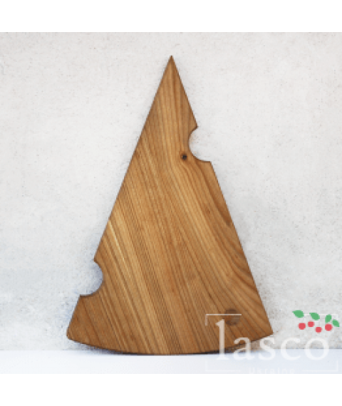 Wooden Board Cheese angle, Bark, Lasco 230x340x10h