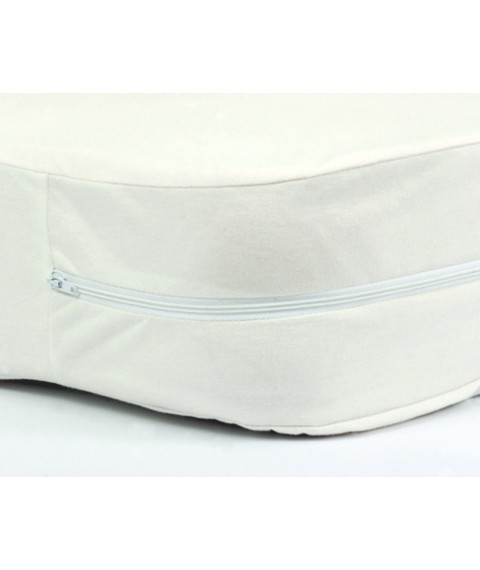 Cotton cover for a children's mattress, 70x140x20 cm, cream